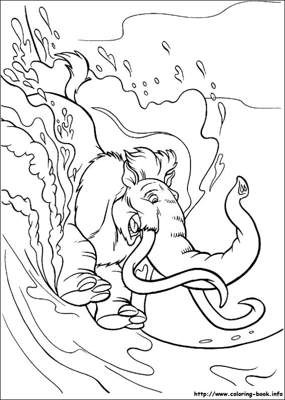 Ice Age coloring picture